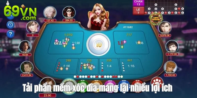 Sở hữu ứng dụng chơi xóc đĩa đem lại loạt tiện ích tuyệt vời.  